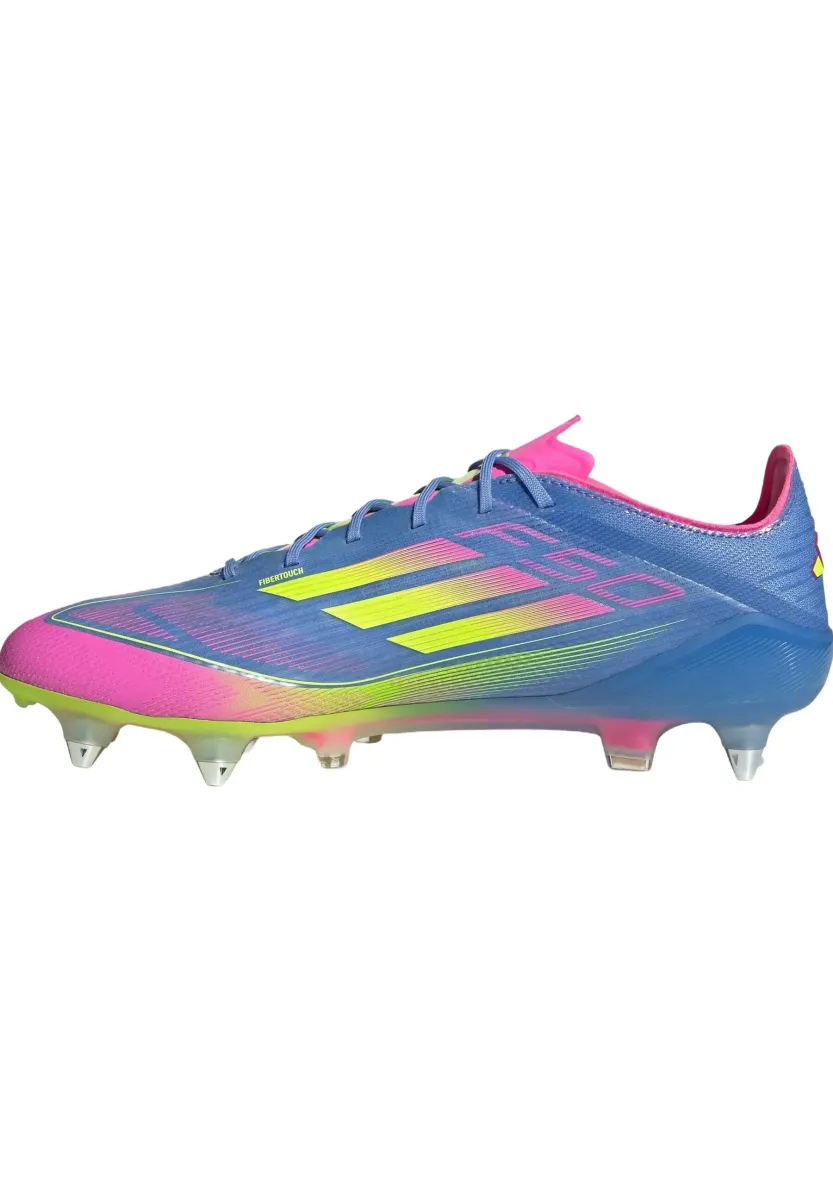 F50 ELITE SOFT GROUND - Fußballschuhe für weichen Untergrund - blue fusion   lucid lemon   lucid pink