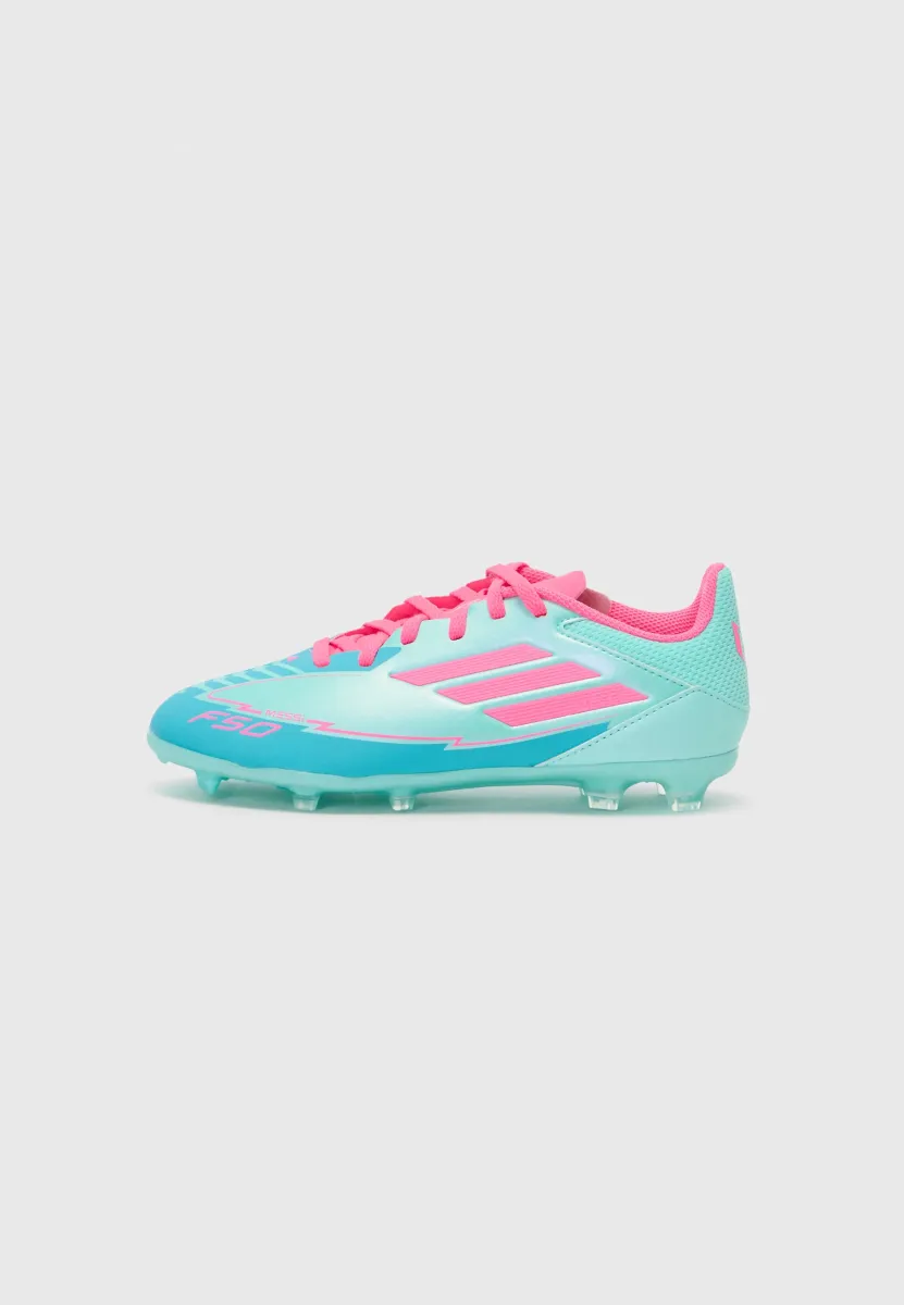 F50 LEAGUE MESSI UNISEX - Fußballschuhe für festen Untergrund - flash aqua/lucid pink/lucid cyan