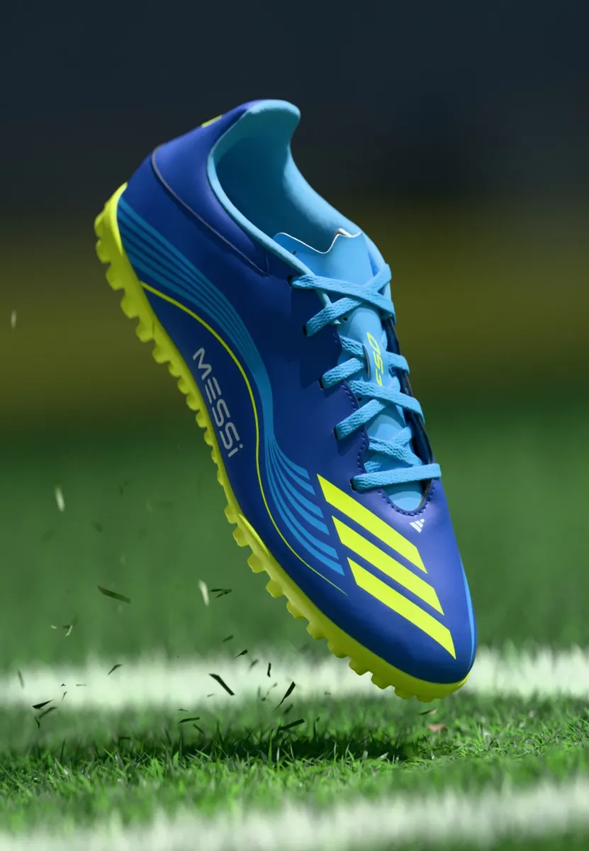 F50 MESSI CLUB TURF FOOTBALL BOOTS - Rasen-Fußballschuhe - team royal blue/solar yellow/semi blue burst