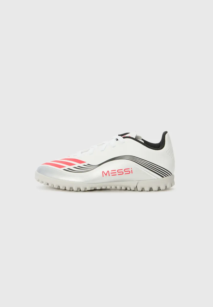 F50 MESSI CLUB UNISEX - Rasen-Fußballschuhe - white/lucid red/silver coloured