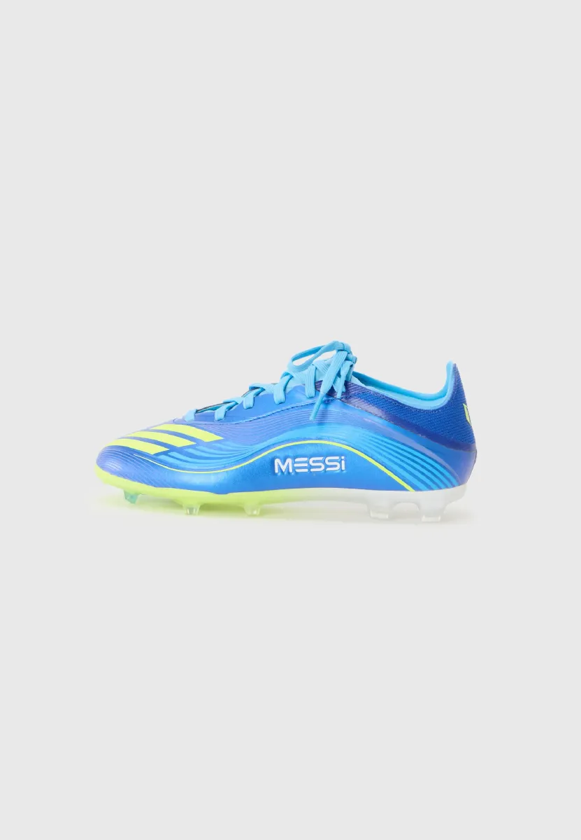 F50 MESSI ELITE UNISEX - Fußballschuhe für festen Untergrund - team royal blue/solar yellow/semi blue burst