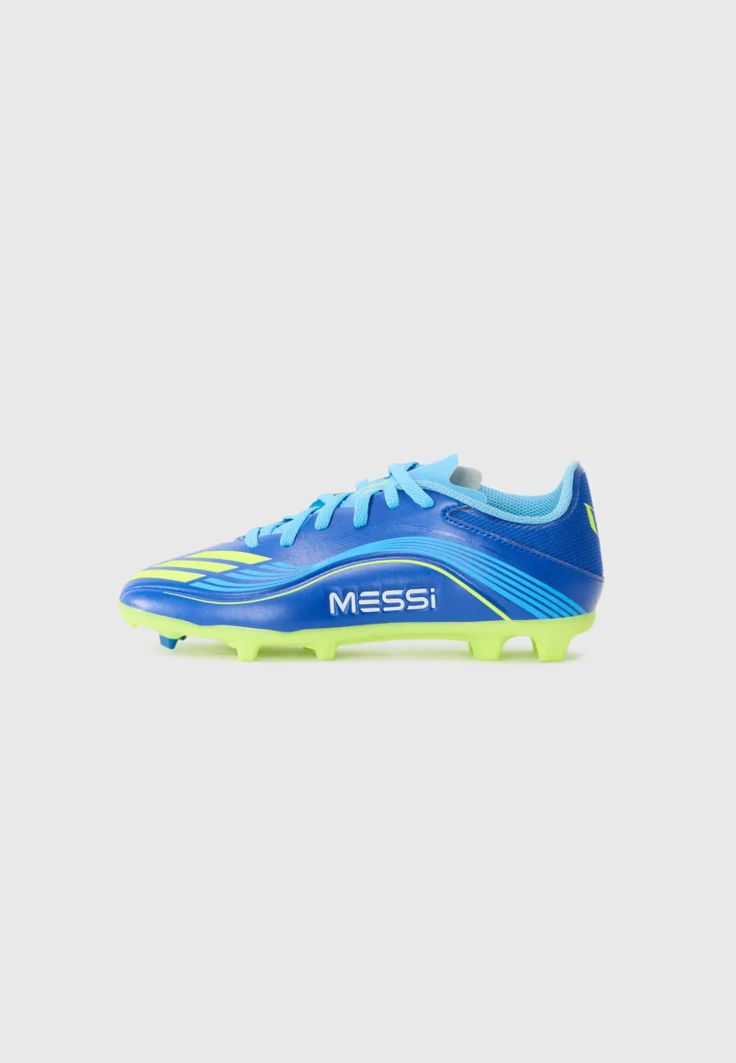 F50 MESSI LEAGUE FG/MG UNISEX - Fußballschuhe für festen Untergrund - team royal blue/solar yellow/semi blue burst