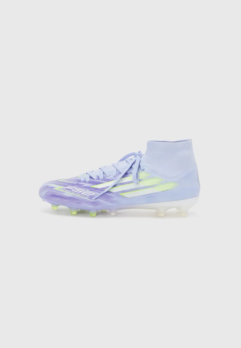 F50 SPARKFUSION PRO W MID FIRM GROUND / ARTIFICIAL GROUND FOOTBALL BOOTS - Fußballschuhe für festen Untergrund - violet tone/lucid lemon/purple rush