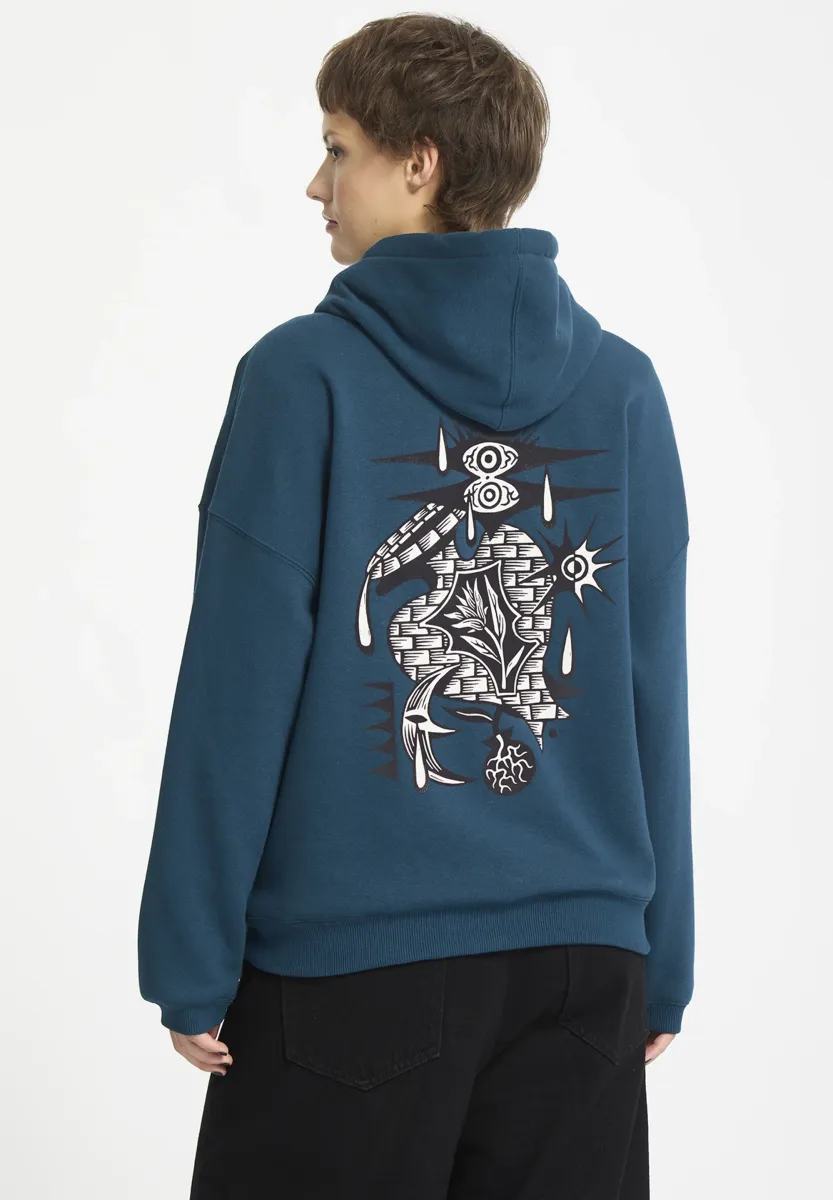 FA VADERETRO - Kapuzenpullover - emerald green