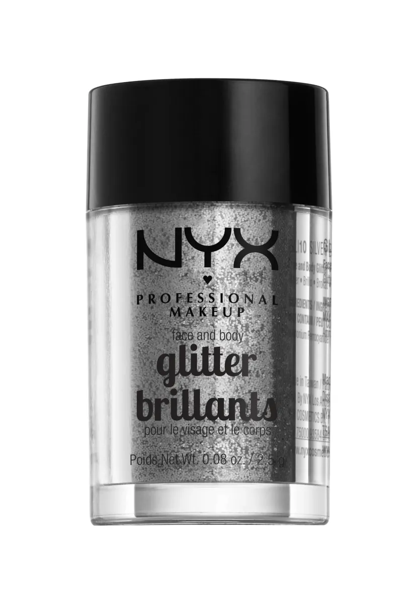 FACE & BODY GLITTER - Glitzer - 10 silver