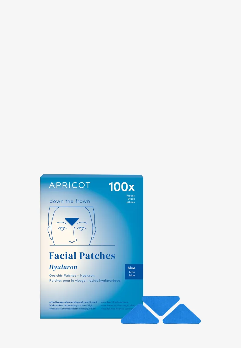 FACIAL PATCHES HYALURON "DOWN THE FROWN" BLUE - Gesichtsmaske