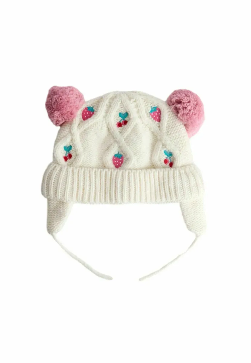 FAIR ISLE - Mütze - cream cherry