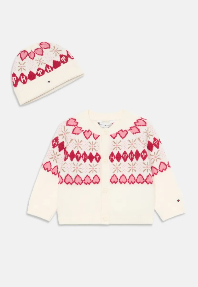 FAIRISLE GIFTBOX UNISEX SET - Mütze - ivory silk