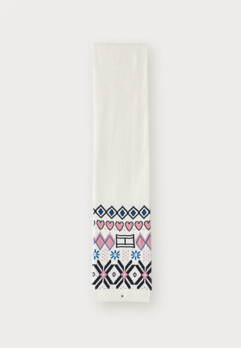 FAIRISLE SCARF UNISEX - Schal - ivory