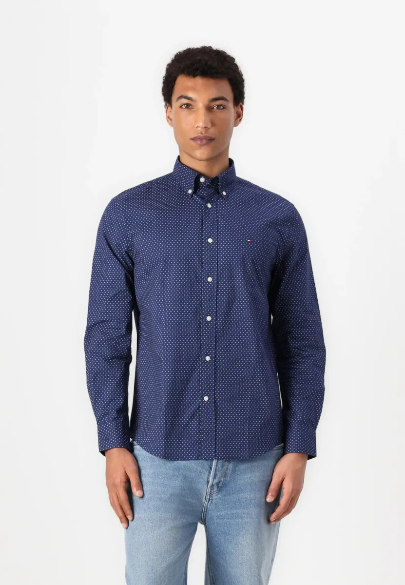 FAKE SOLID SHIRT - Hemd - preppy navy/newsprint