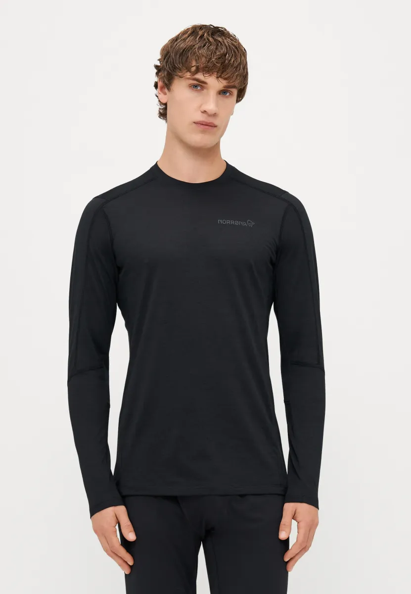 FALKETIND EQUALISERULL LONG SLEEVE  - Unterhemd/-shirt - caviar black