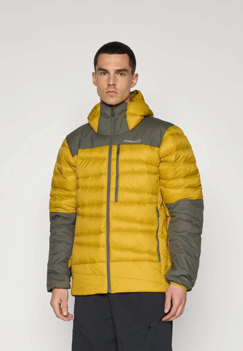 FALKETIND HOOD - Daunenjacke - golden palm