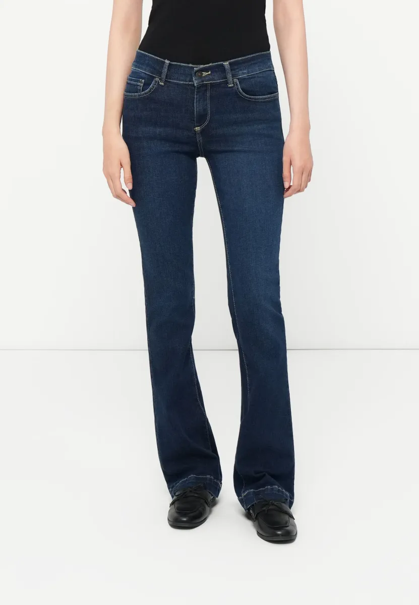 FALLON - Jeans Bootcut - dark blue denim