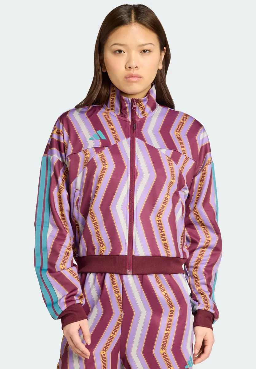 FARM TIRO TT - Bomberjacke - amazon red/violet fusion/ash silver
