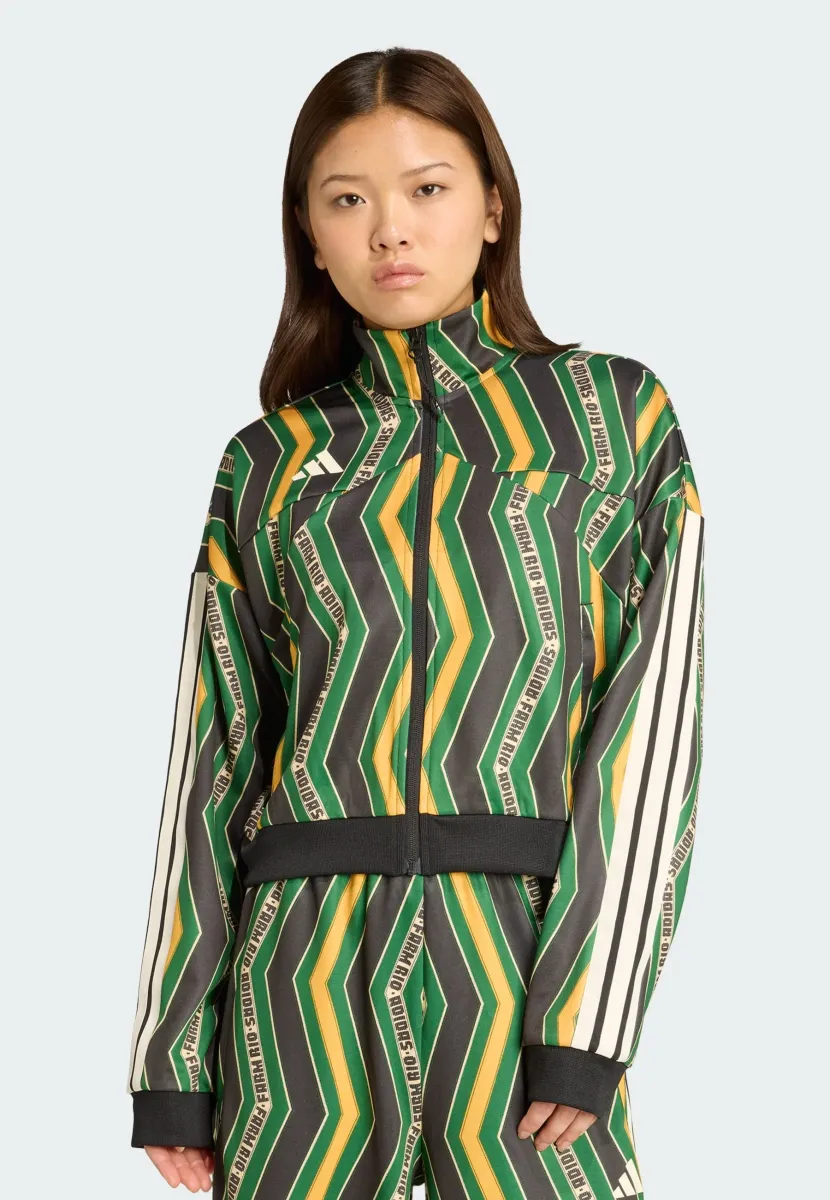 FARM TIRO TT - Bomberjacke - black/amazon green/preloved yellow
