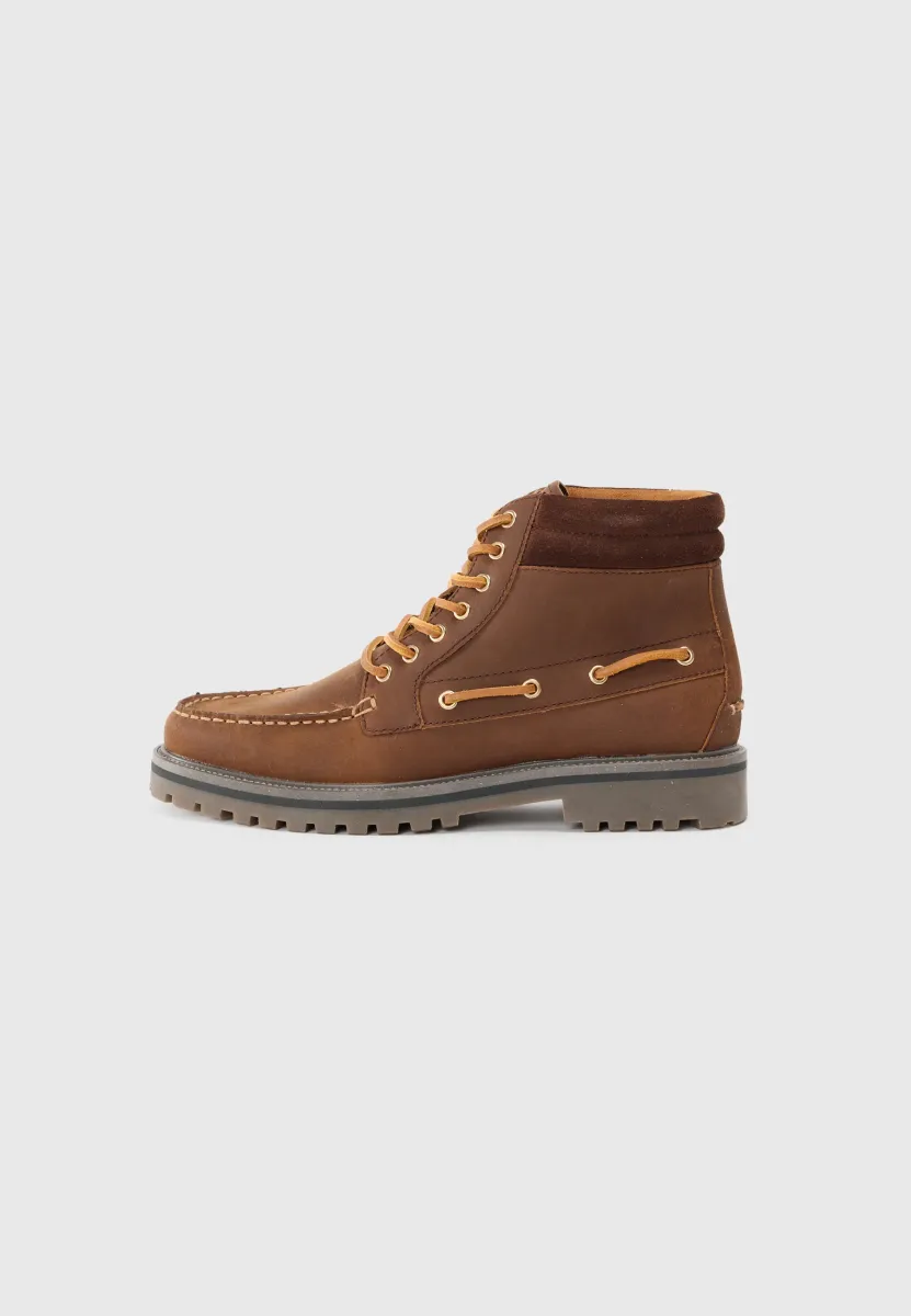 FARRELL - Schnürstiefelette - medium brown