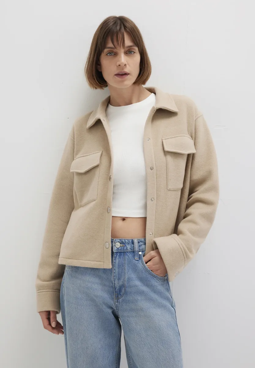FASHION BUTTON  - Leichte Jacke - cobblestone melange