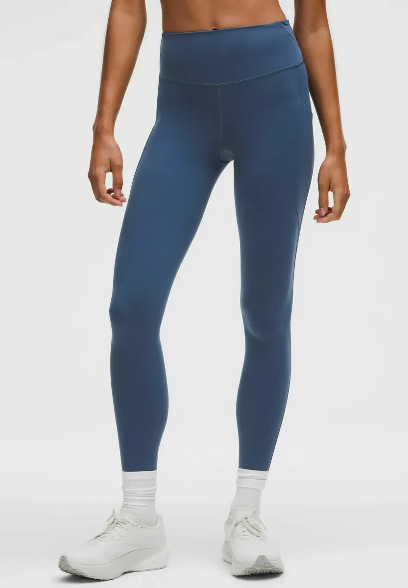 FAST AND FREE HIGH-RISE POCKETS 71CM - Lauftights - blue twill