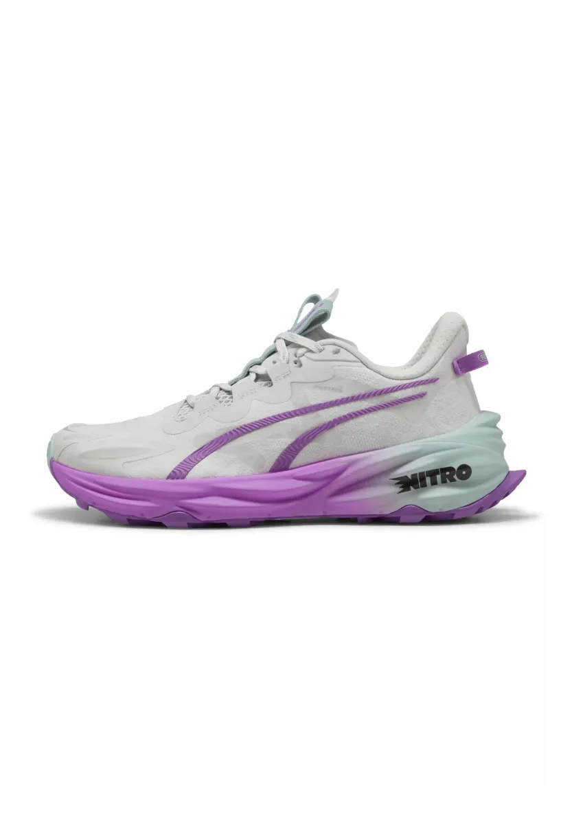 FAST-TRAC NITRO 3  - Laufschuh Trail - feather gray pure/magenta modern mint