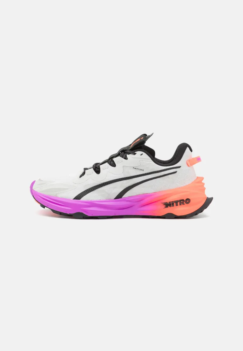 FAST-TRAC NITRO 3 - Laufschuh Trail - feather gray/glowing red/pure magenta