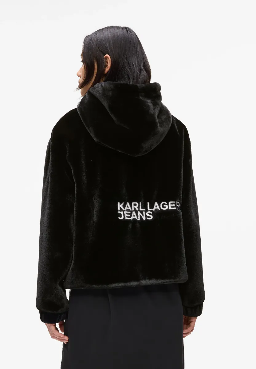 FAUX FUR - Übergangsjacke - black