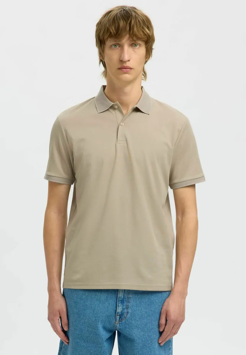 FAVE BUTTON - Poloshirt - oatmeal