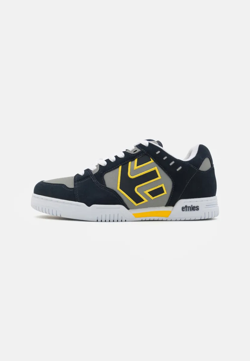 FAZE - Sneaker low - navy/grey/yellow