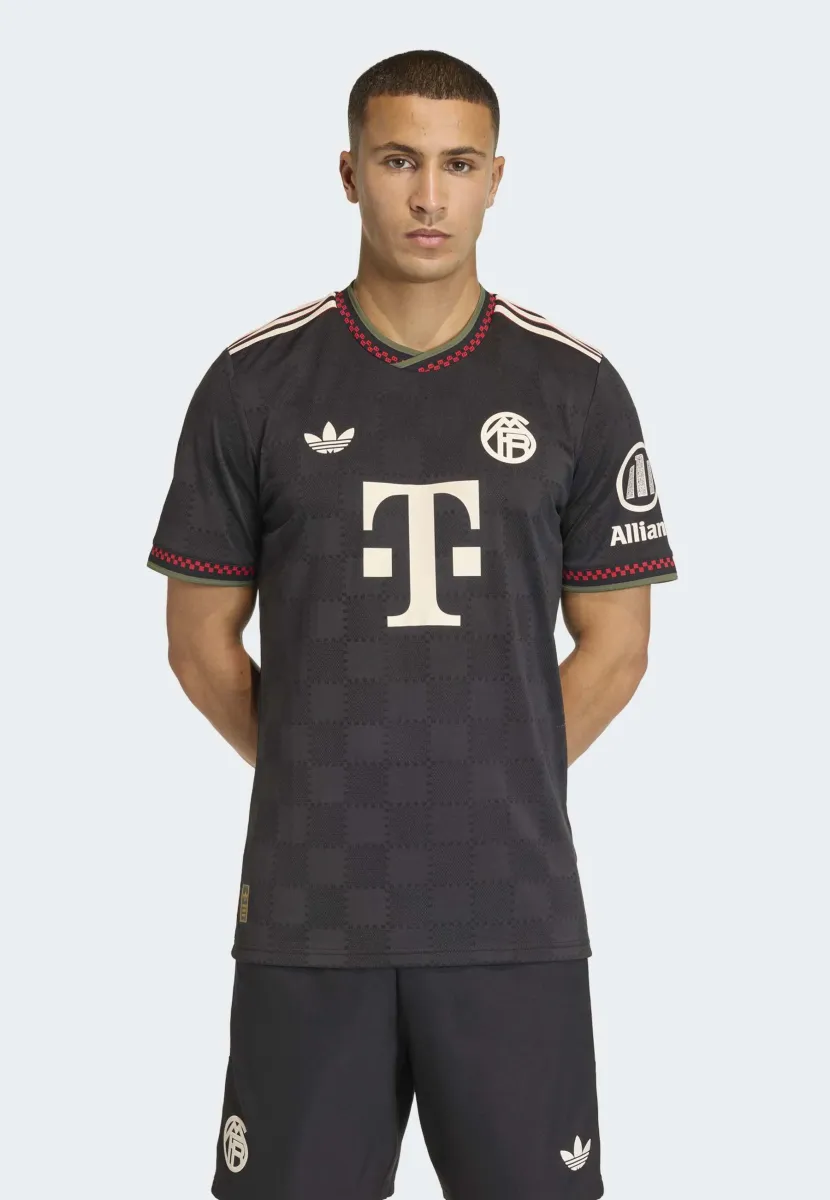FC BAYERN 2025/2026 THIRD AUTHENTIC JERSEY - Fußball-Trikot - black/halo ivory