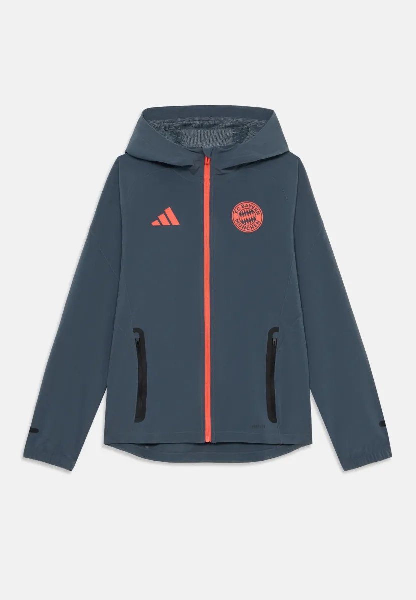 FC BAYERN MUENCHEN COMPETITION TECH TRAVEL JACKET KIDS UNISEX - Trainingsjacke - bold onix/easy coral