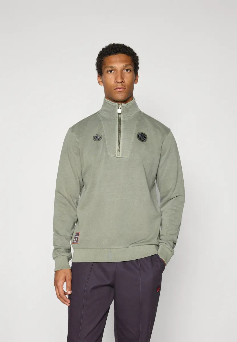 FC BAYERN MUNICH ICON HALFZIP JACKET - Vereinsmannschaften - base green