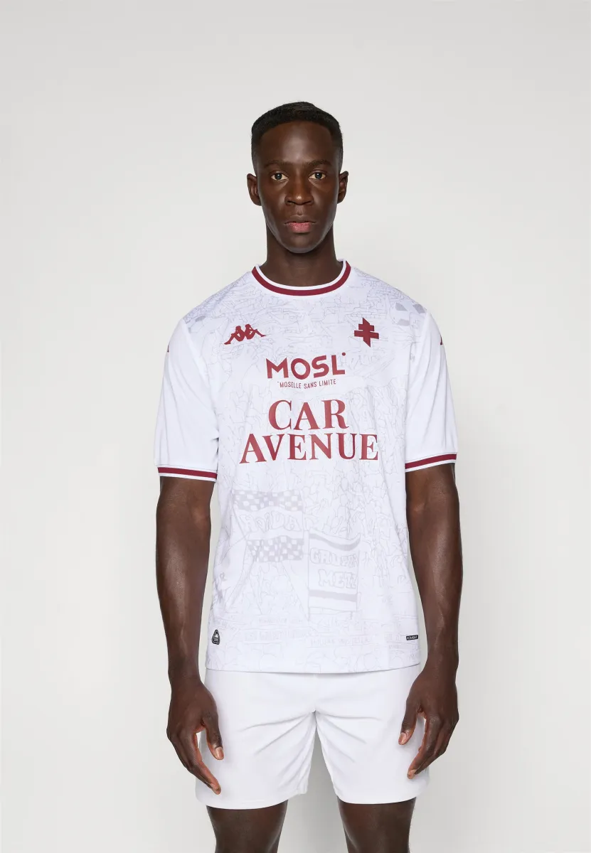 FC METZ REPLICA AWAY - Vereinsmannschaften - white/red granata