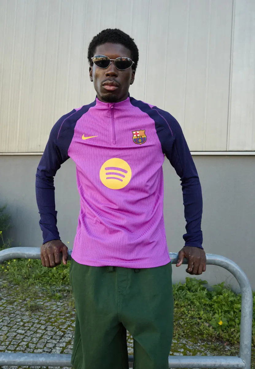 FCB MNK DFADV STRKELT DRILT K - Langarmshirt - vivid purple/imperial purple/midwest gold-coloured