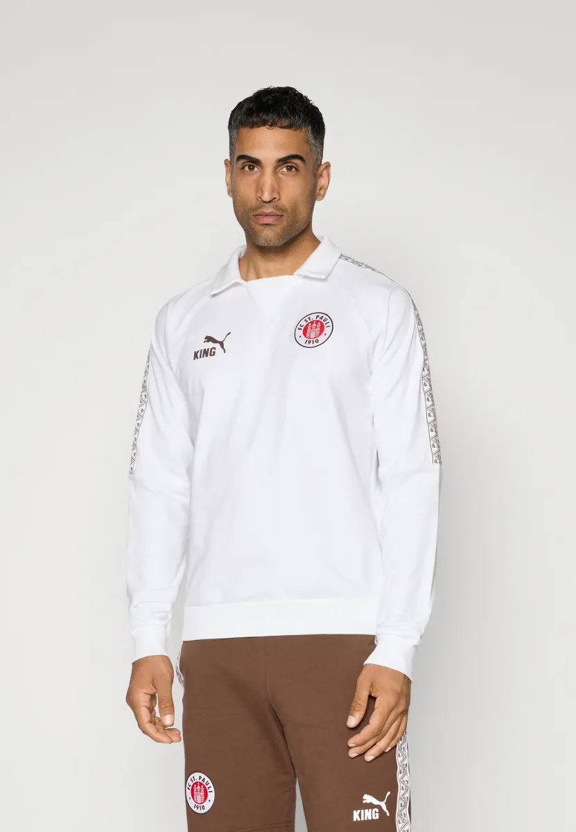 FCSP KING DRILL TOP - Sweatshirt - white/espresso brown