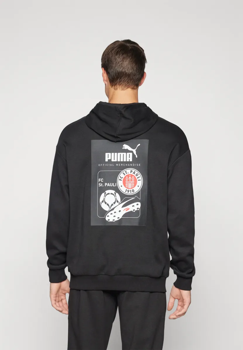 FCSP RETRO GRAPHIC HOODIE - Vereinsmannschaften - black/white