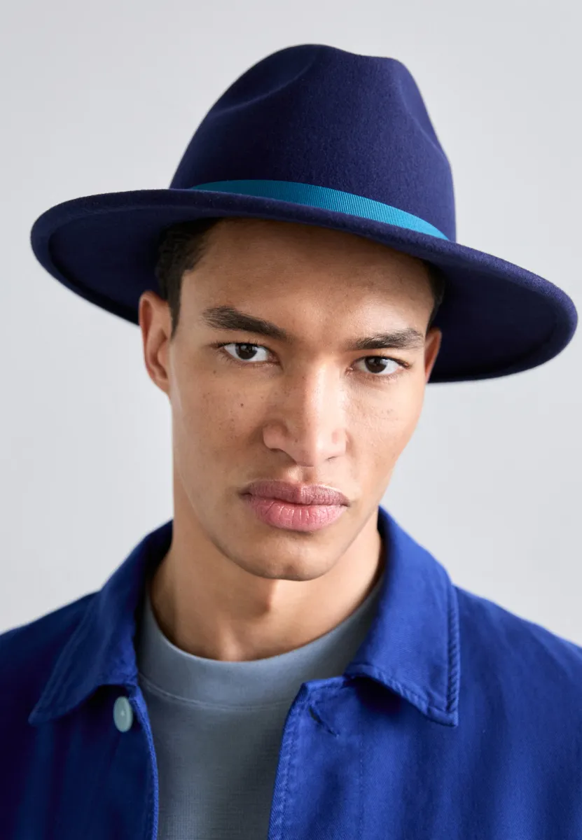 FEDORA SWIRL LINED UNISEX - Hut - blue