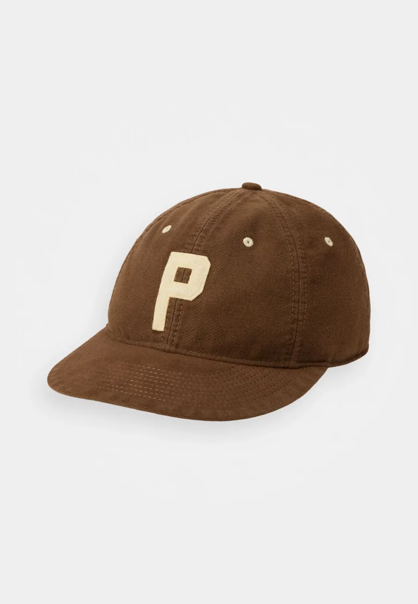 FELT-PATCH CHAMOIS BALL CAP  - Cap - chocolate mousse
