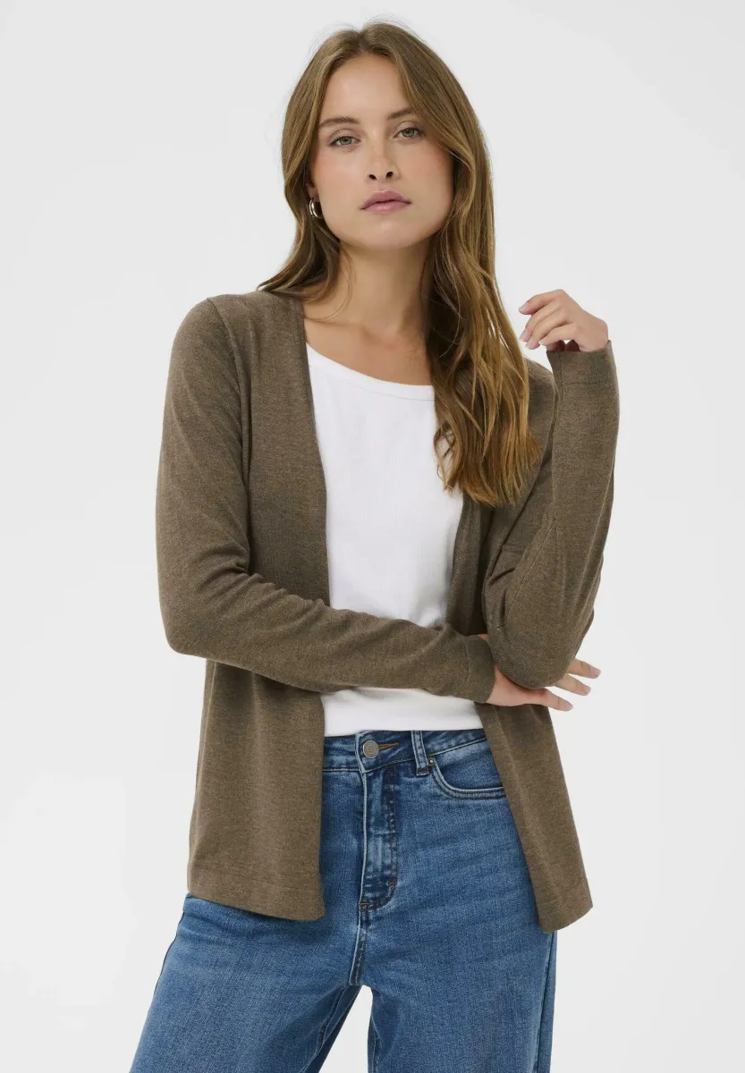 FENIA ASTRID - Strickjacke - morel melange