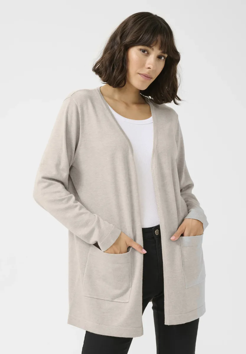 FENIA - Strickjacke - feather gray melange