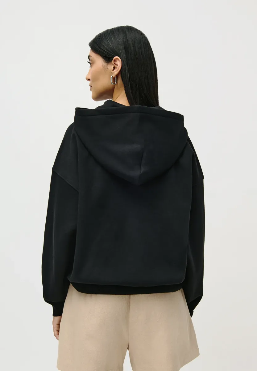 FENNA - Sweatjacke - black