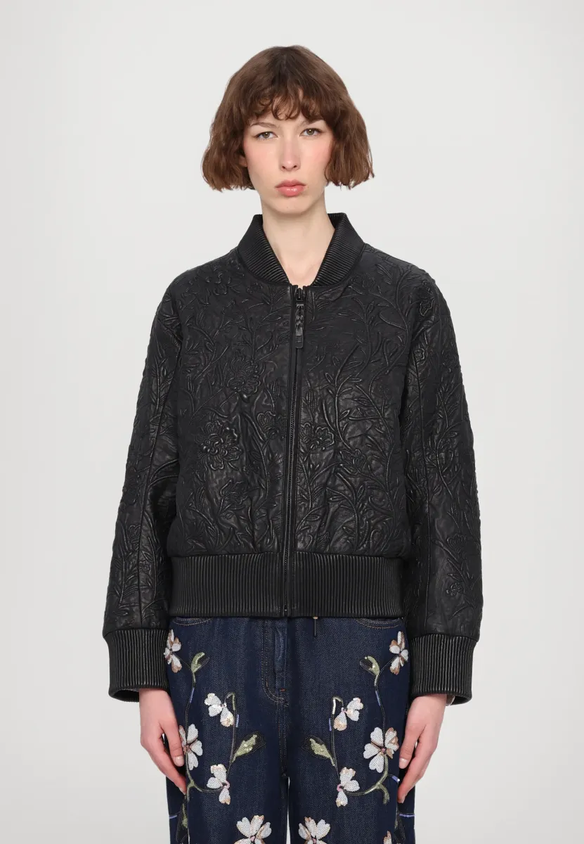 FERRIL - Lederjacke - black