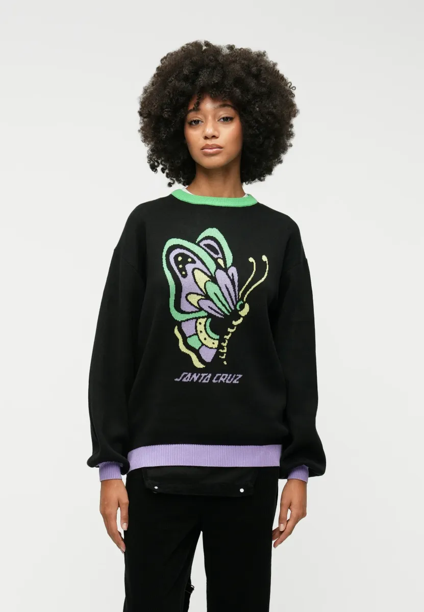 FIELD CREW - Strickpullover - black