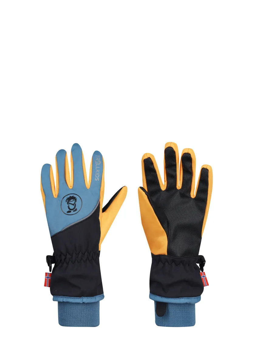 Fingerhandschuh - black/steel blue/mango