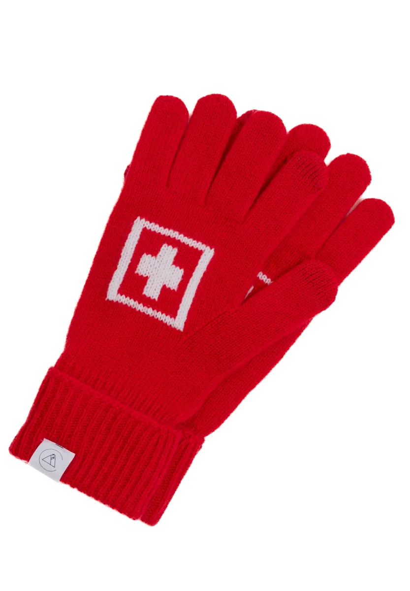Fingerhandschuh - rot weiss