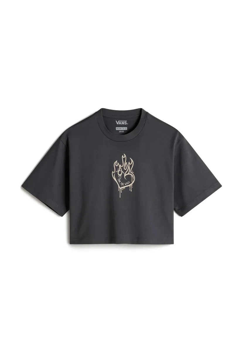 FIRE IN YOUR HEART - T-Shirt print - asphalt