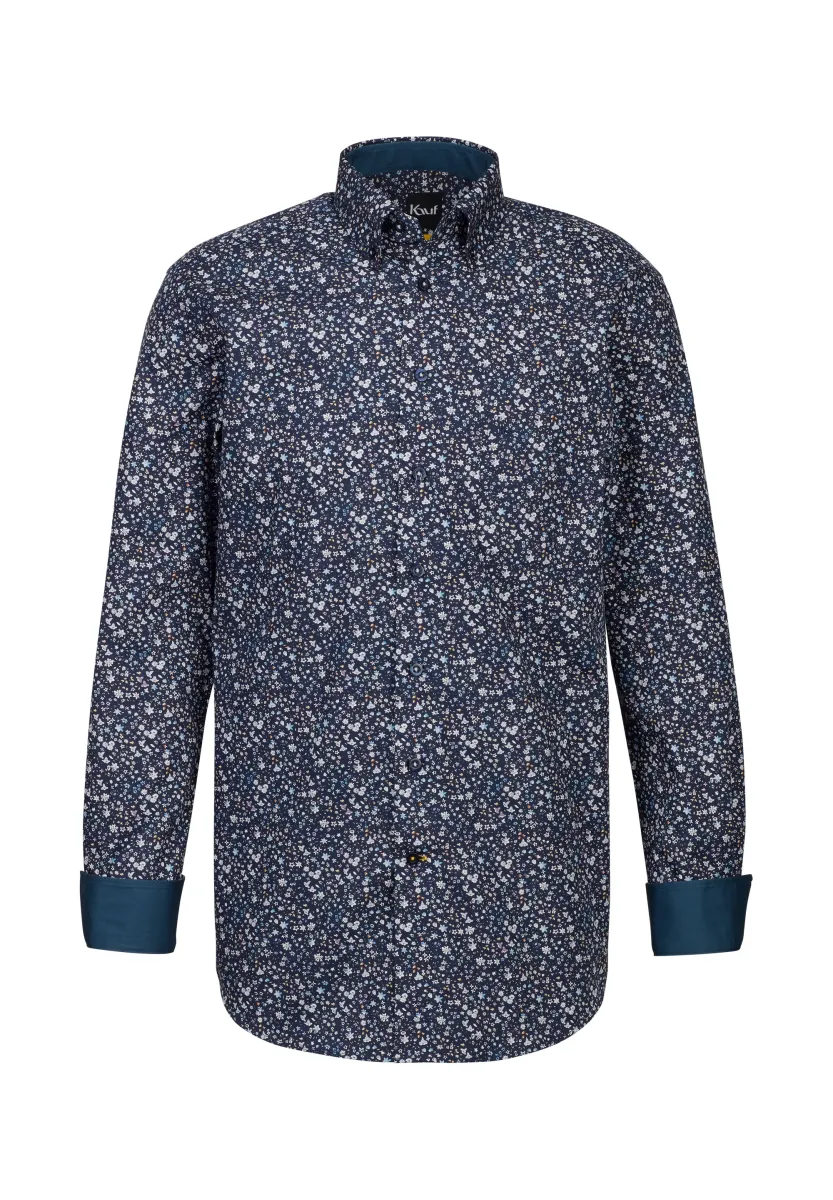 FIRENZE BUTTON DOWN LANGARM - Hemd - blue