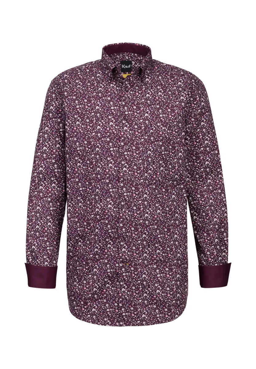 FIRENZE BUTTON DOWN LANGARM - Hemd - bordeaux