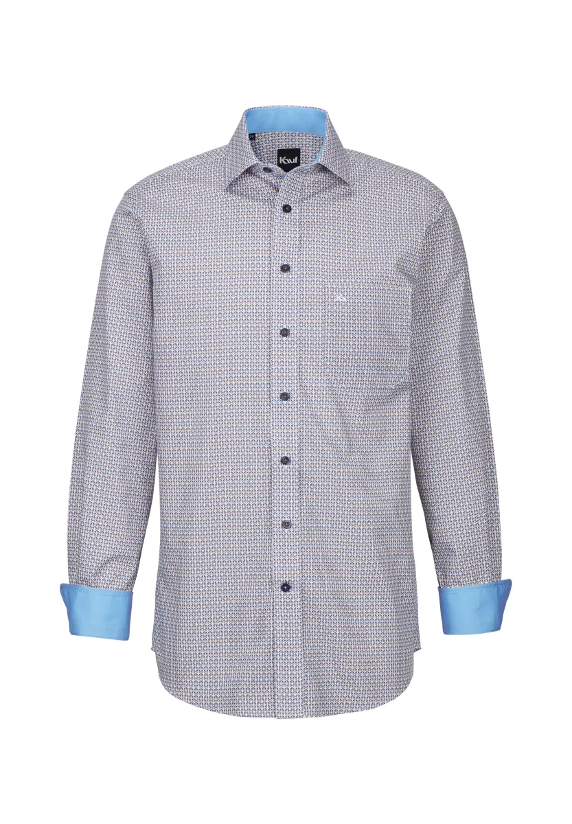 FIRENZE NEW KENT LANGARM - Hemd - blue