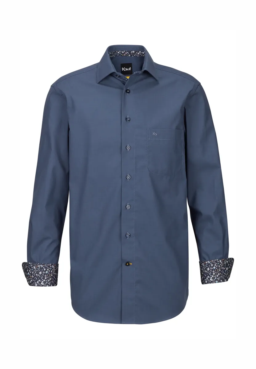 FIRENZE NEW KENT LANGARM MODERN FIT - Hemd - blue