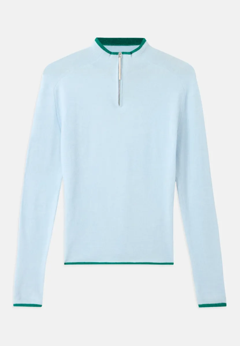 FITTED LONGSLEEVE UNISEX - Strickpullover - alice blue