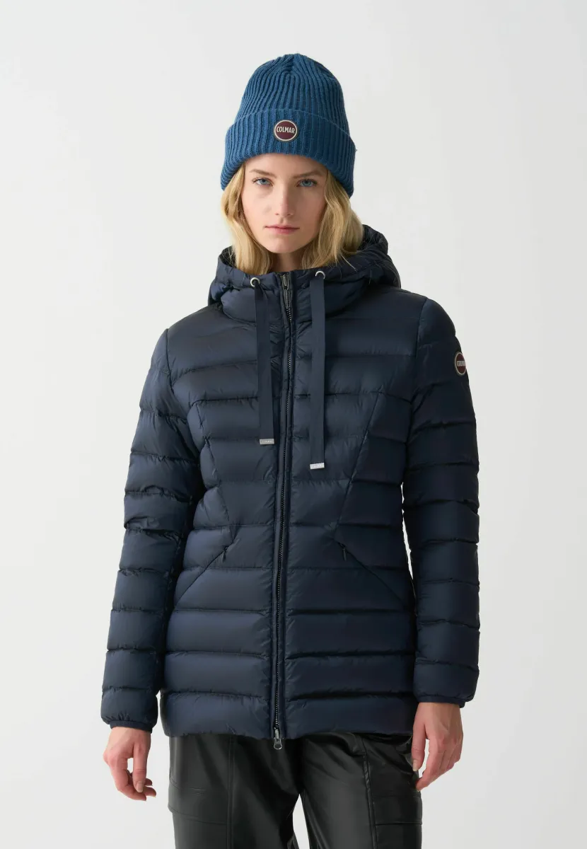 FITTED WITH HOOD - Daunenjacke - Dark Blue